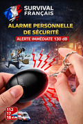 Alarme Personnelle de Sécurité – Alerte Immédiate 130 dB