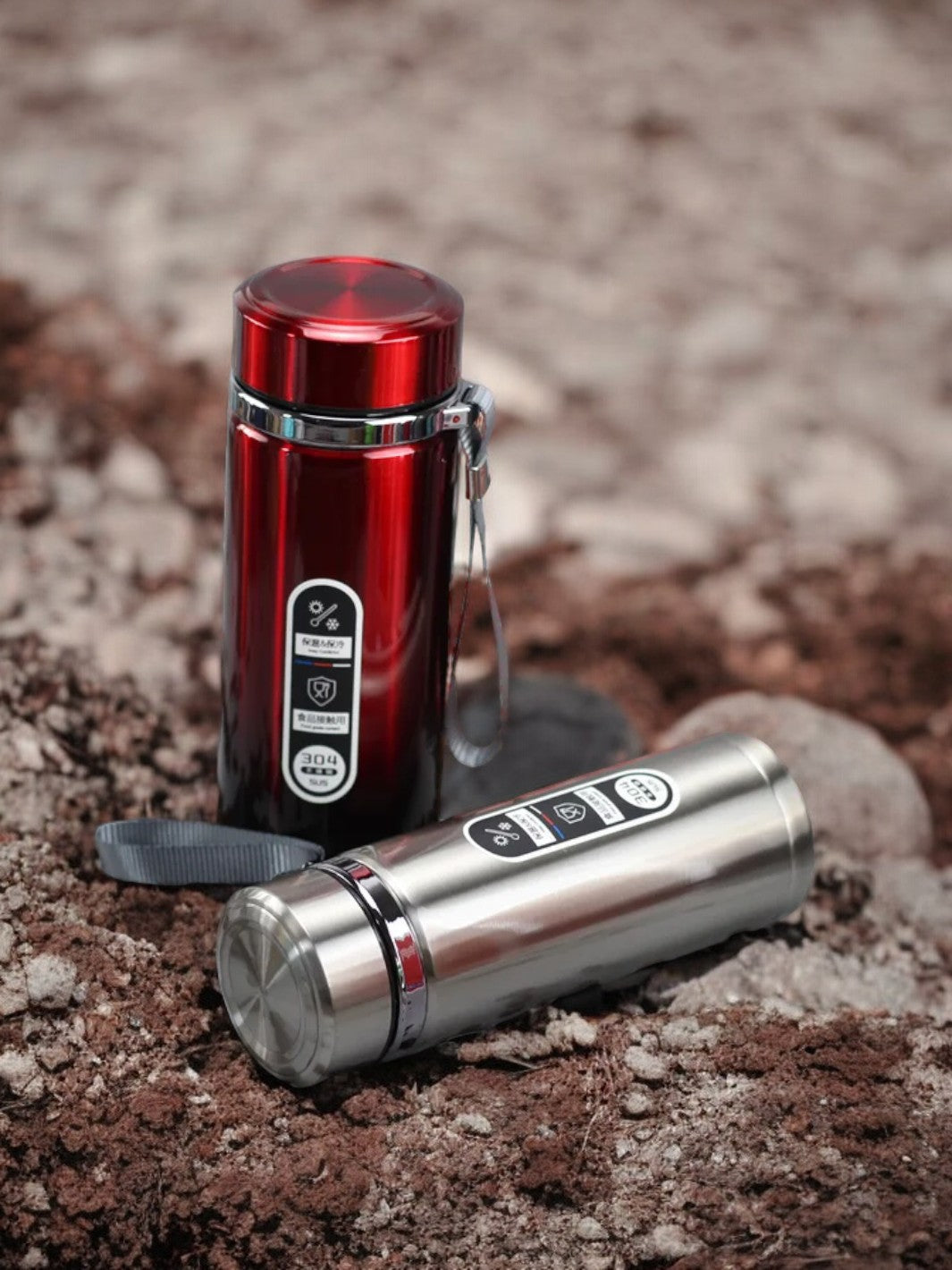 Bouteille Isotherme en Acier Inoxydable avec Écran LED – 500ml à 1L