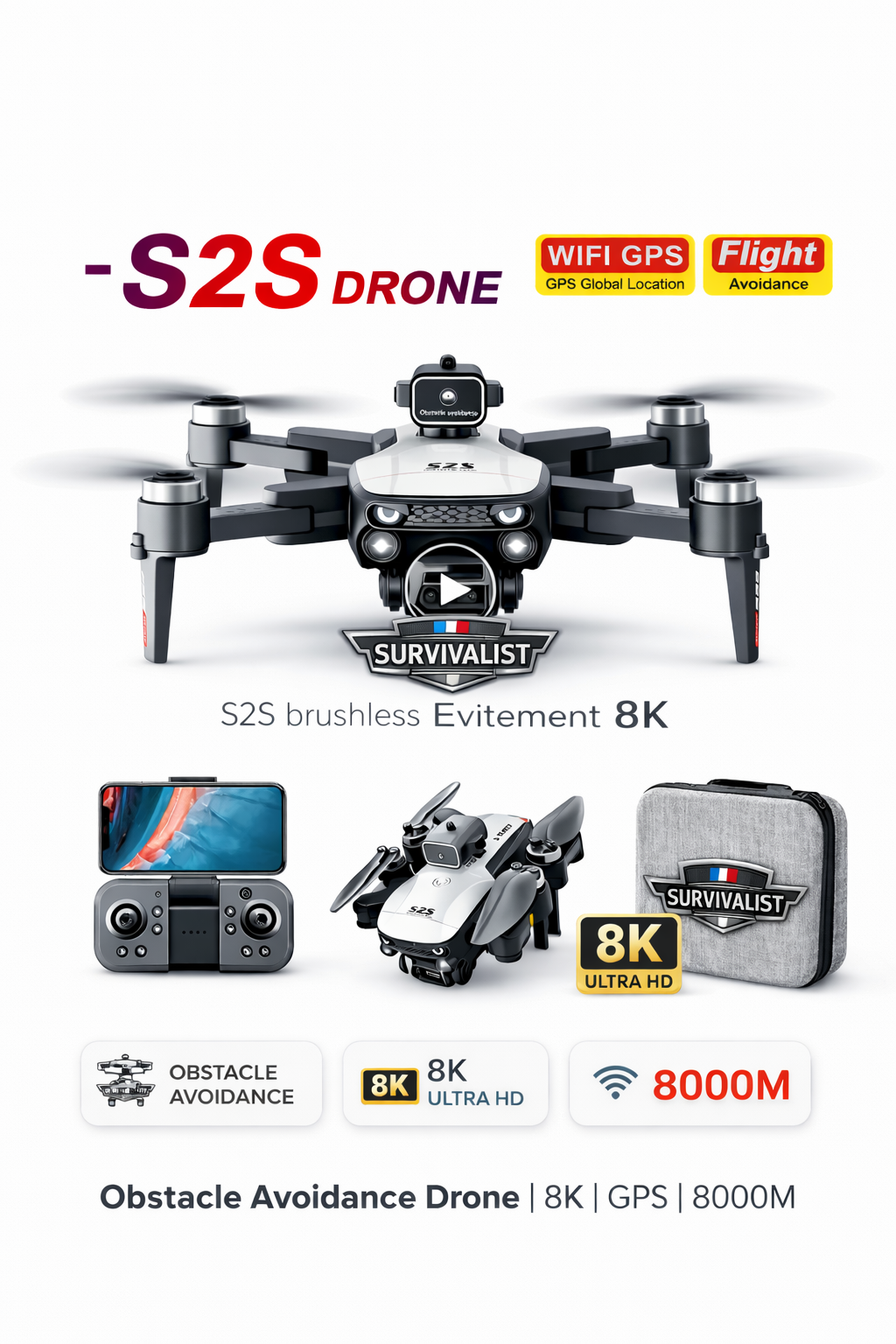 Drone S2S – Surveillance & Exploration Haute Précision