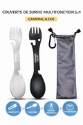 Couverts de Survie Multifonction 5-en-1