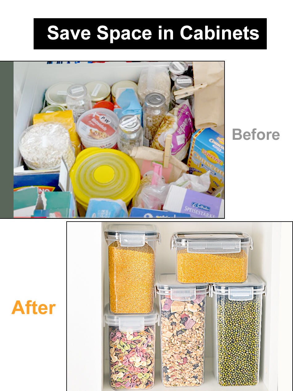 Ensemble de 25 Bocaux Hermétiques pour Cuisine – Rangement Sec et Organisé