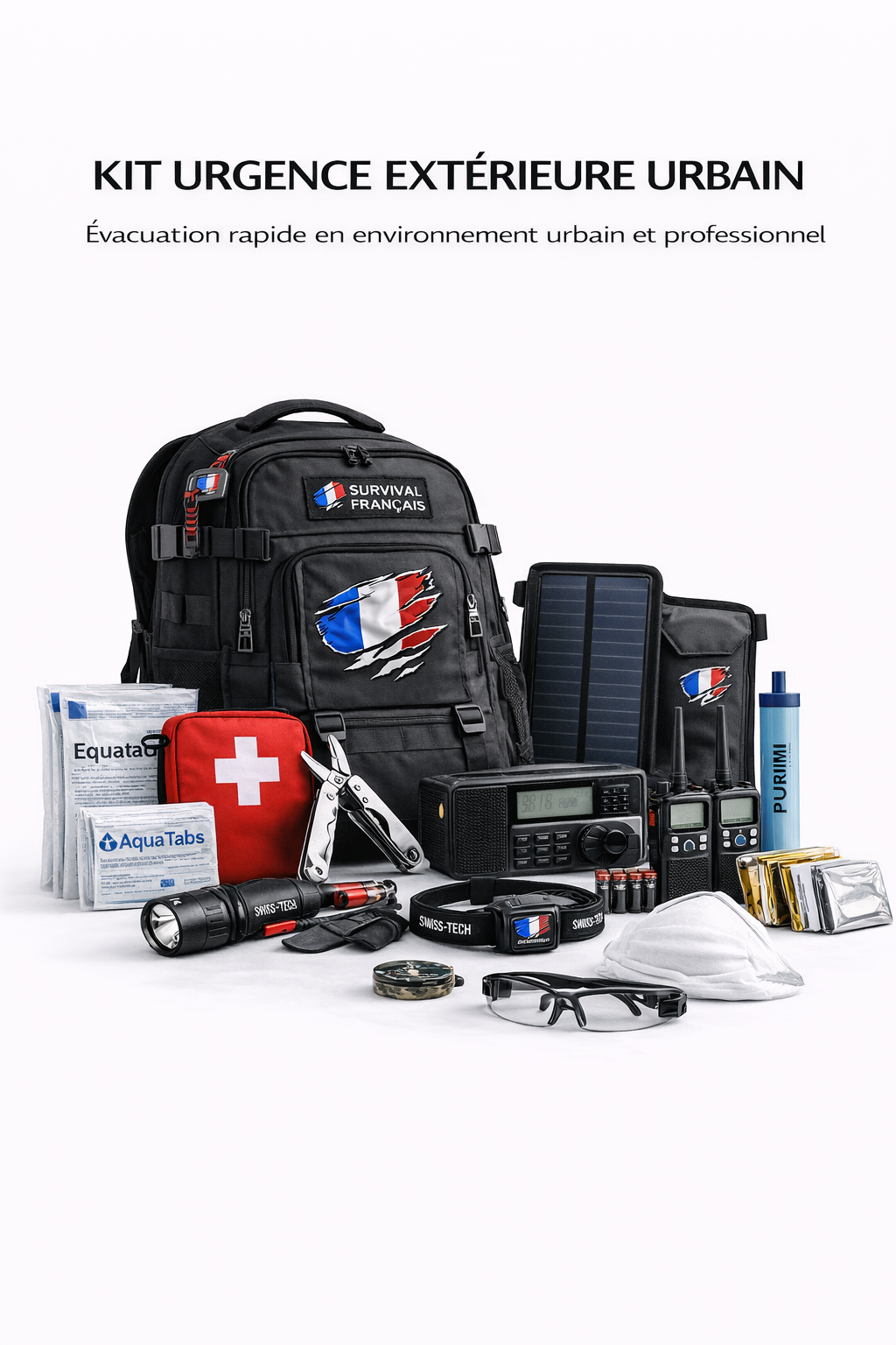 Kit de survie urbain – Essentiels inclus